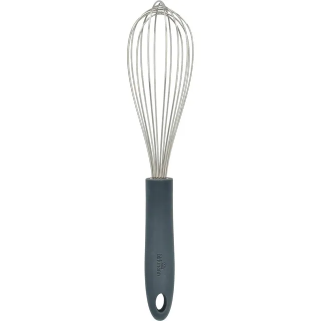 birkmann-schneebesen-cool-grey-29-cm-edelstahlkopf-mit-rutschfestem-silikongriff image 1