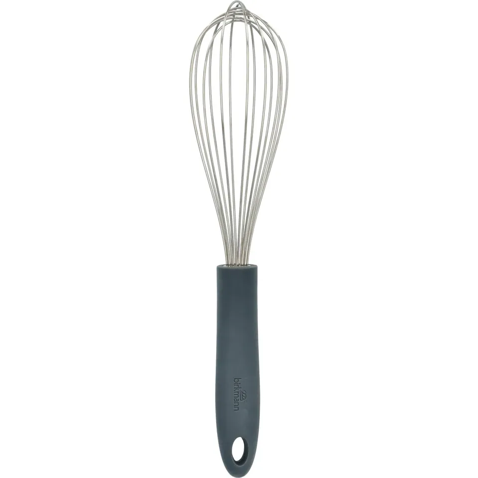 birkmann-schneebesen-cool-grey-29-cm-edelstahlkopf-mit-rutschfestem-silikongriff image 1