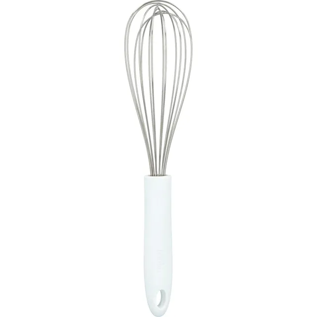 birkmann-schneebesen-milky-white-29-cm-edelstahlkopf-mit-rutschfestem-silikongri image 1