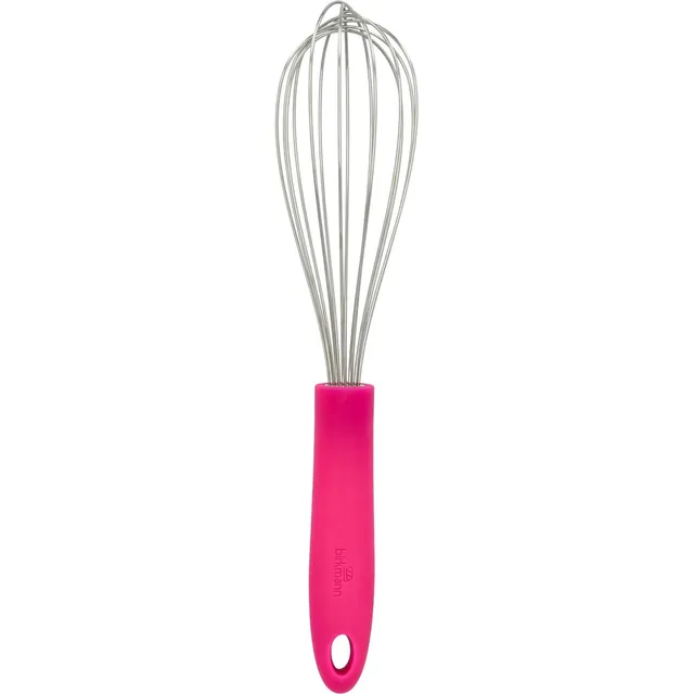 birkmann-schneebesen-electric-pink-29-cm-edelstahlkopf-mit-rutschfestem-silikong image 1