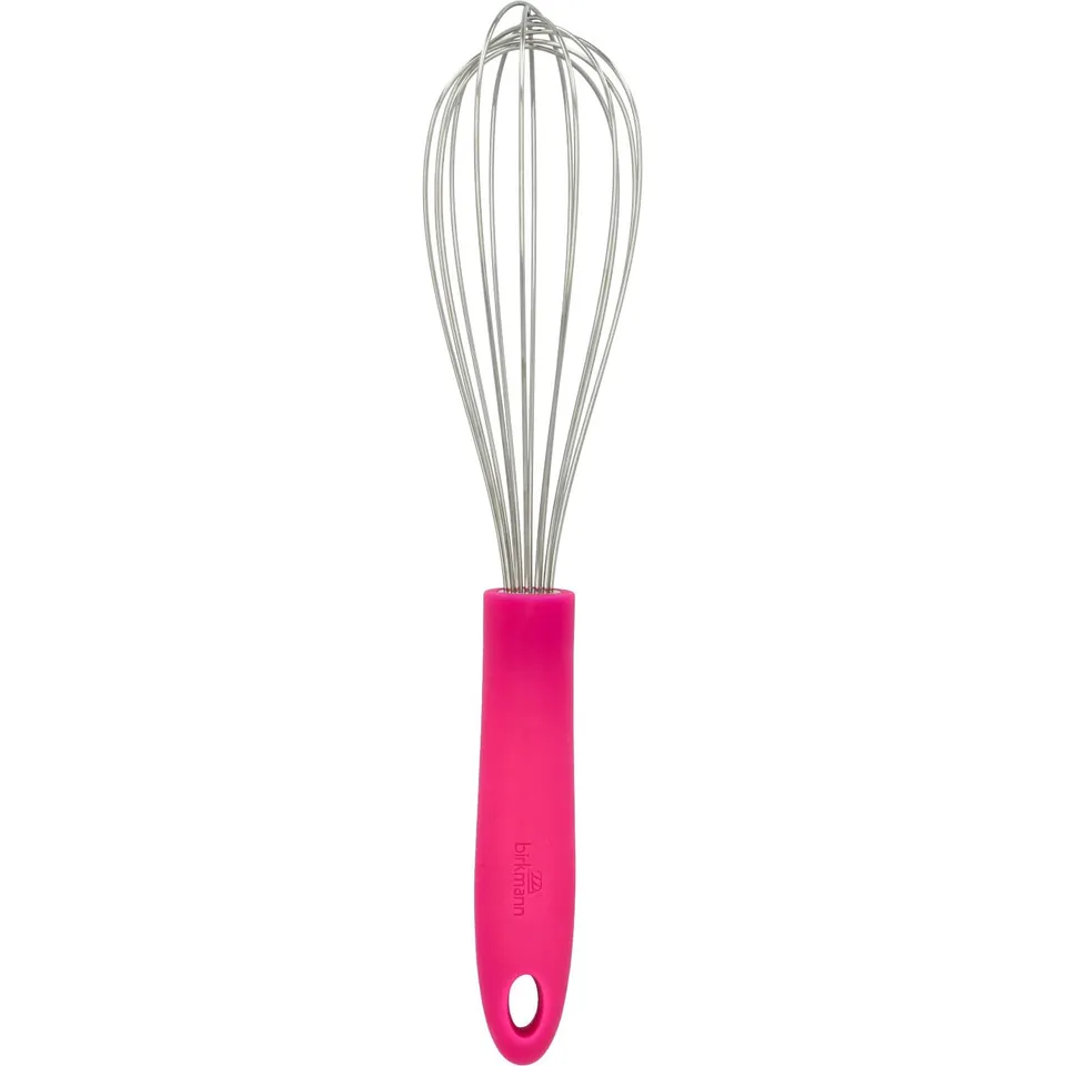 birkmann-schneebesen-electric-pink-29-cm-edelstahlkopf-mit-rutschfestem-silikong image 1