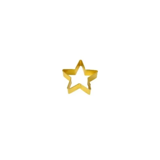 dexam-5-5-cm-sterne-ausstechform-aus-rostfreiem-aluminium-gold-pl-tzchen-ausstec image 1