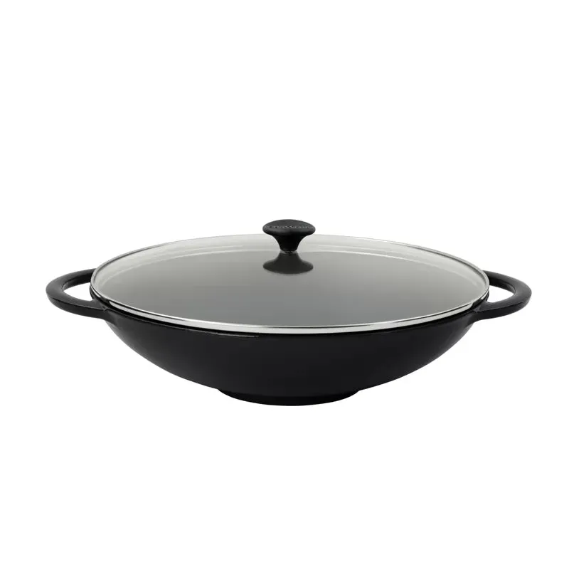 chasseur-gusseisen-wok-mit-glasdeckel-4-5-l-handgeschmiedet-aus-frankreich-doppe image 1
