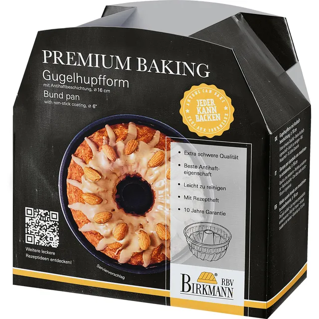 birkmann-premium-baking-gugelhupfform-16-cm-karbonstahl-mit-antihaftbeschichtung image 1