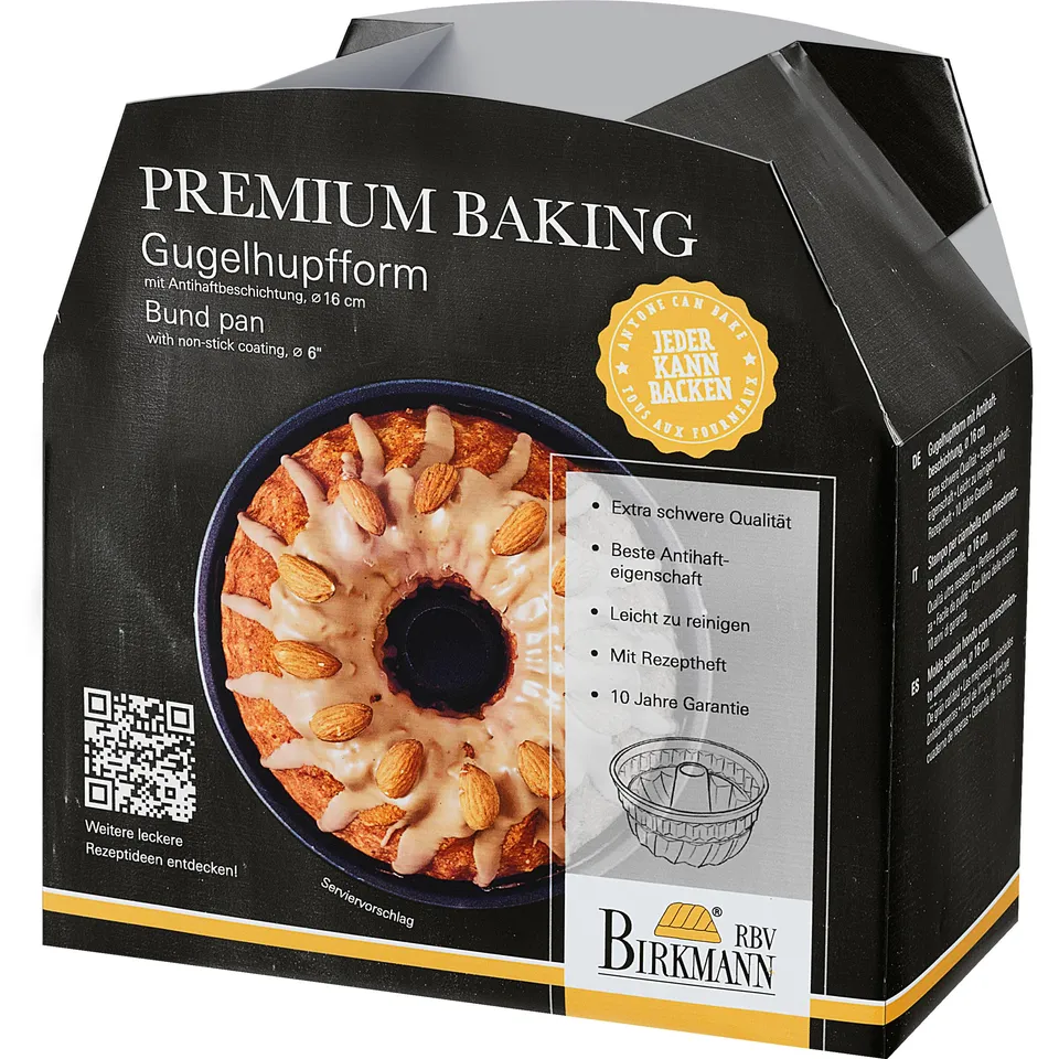 birkmann-premium-baking-gugelhupfform-16-cm-karbonstahl-mit-antihaftbeschichtung image 1