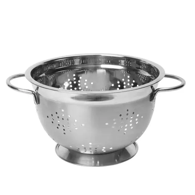 dexam-22-cm-edelstahl-seiher-mit-fu-geb-rstet-2-griffe-sp-lmaschinenfest image 1