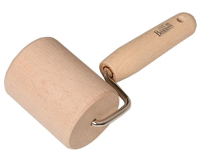 birkmann-teigroller-gerade-15-cm-aus-unbehandeltem-buchenholz-mit-ergonomischem- image 1