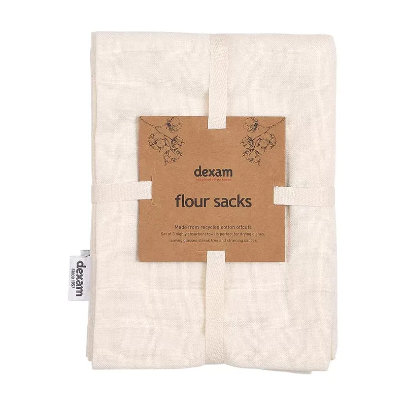 dexam-recycled-cotton-geschirrt-cher-3er-set-flour-sack-beige-50-x-70-cm-fusself image 1