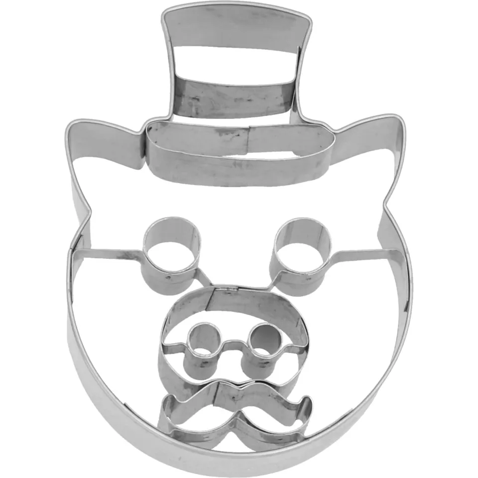 birkmann-pl-tzchenausstecher-schweinchen-mit-zylinder-edelstahl-ausstechform-mit image 1