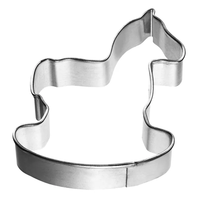 birkmann-ausstechform-schaukelpferd-klein-pl-tzchenform-aus-edelstahl-5-cm-19877 image 1