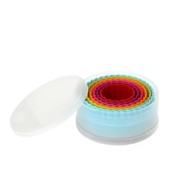 dexam-6er-set-doppelte-runde-keksausstecher-glatt-kuriert-5-10-cm-buntes-sortime image 1