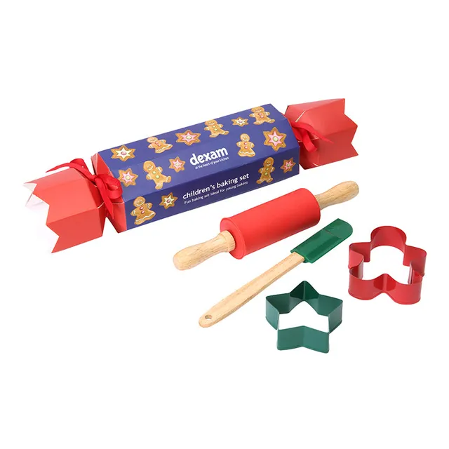 dexam-christmas-cracker-kinderbackset-weihnachtliches-backset-mit-2-ausstechform image 1