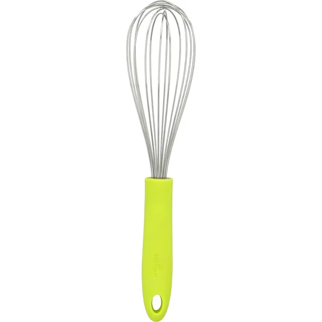 birkmann-schneebesen-lemon-green-29-cm-edelstahlkopf-mit-rutschfestem-silikongri image 1