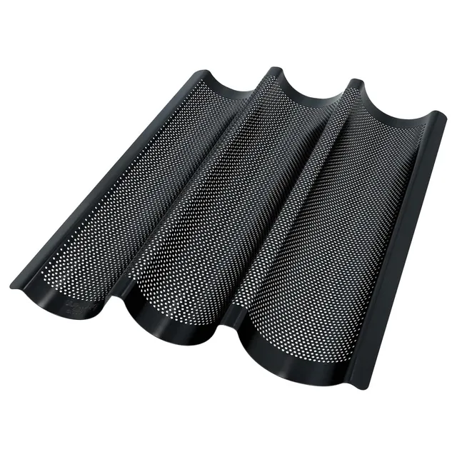 birkmann-bread-buddies-baguette-blech-perforierte-baguetteform-aus-karbonstahl-f image 1