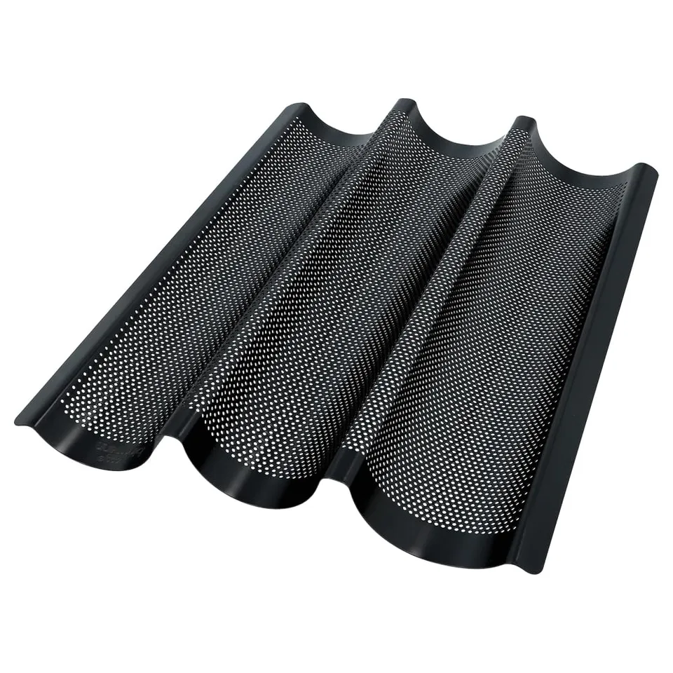 birkmann-bread-buddies-baguette-blech-perforierte-baguetteform-aus-karbonstahl-f image 1