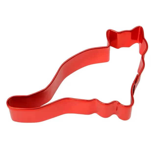 dexam-6-cm-katzen-keks-ausstechform-rostfreies-aluminium-rot image 1