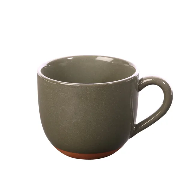 dexam-sintra-terrakotta-becher-glasiert-350-ml-handgefertigt-olivgr-n image 1