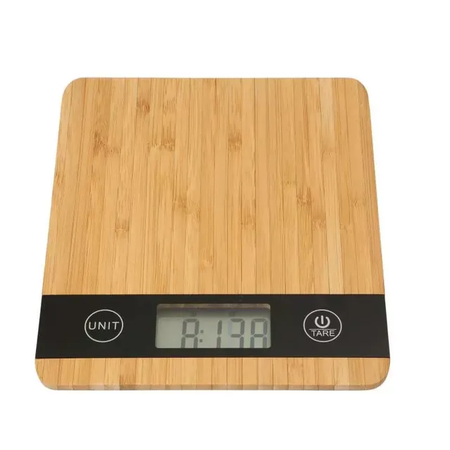 dexam-bambus-digitalwaage-k-chenwaage-digitale-waage-mit-tara-funktion-g-ml-oz-m image 1