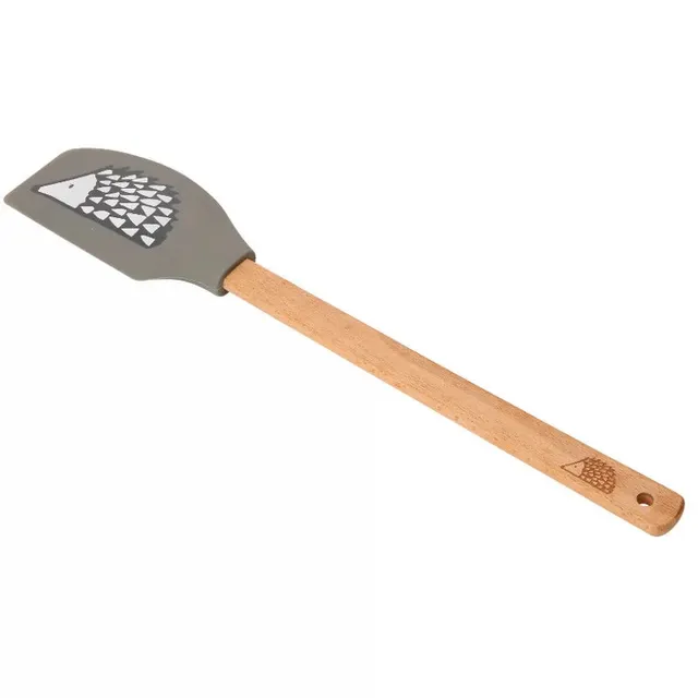 scion-spike-mini-silikon-spatula-grau-buchenholzgriff-hitzebest-ndig-bis-220-c-a image 1
