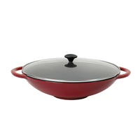 chasseur-gusseisen-wok-mit-glasdeckel-4-5-l-handgeschmiedet-aus-frankreich-doppe image 2