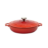 chasseur-24-cm-servier-kasserolle-aus-gusseisen-oval-1-5-l-emailliert-induktions image 3