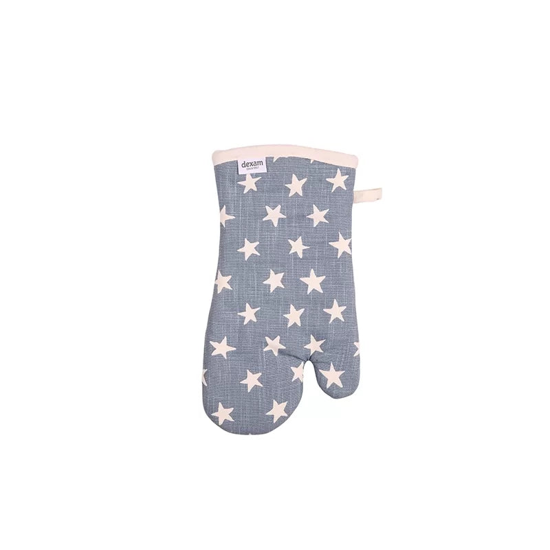 dexam-organic-star-gauntlet-topfhandschuh-aus-100-bio-baumwolle-blau-mit-sternen image 1