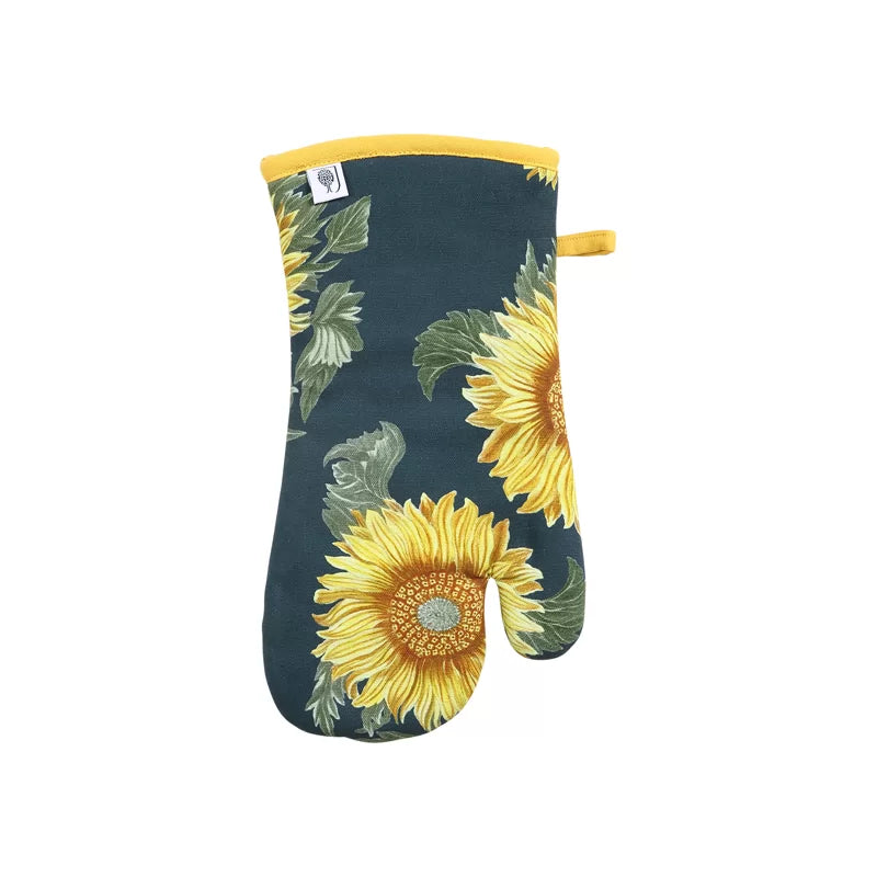 dexam-rhs-sunflower-ofenhandschuh-gauntlet-navy-sonnenblumen-bienen-print-hitzeb image 1