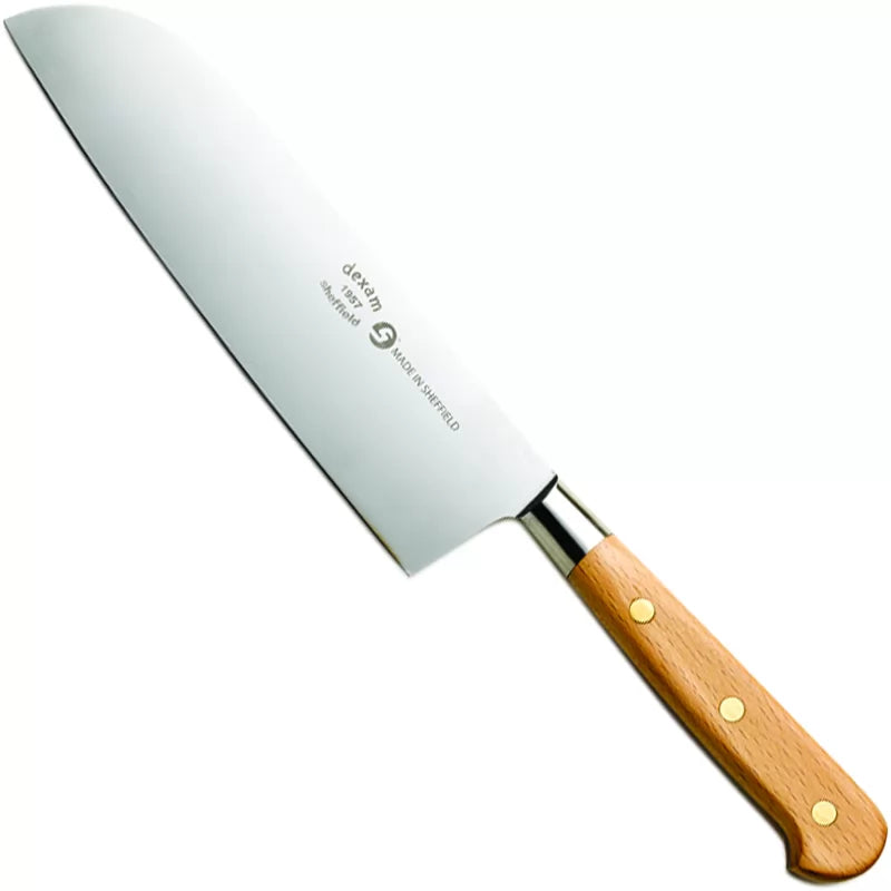 forest-and-forge-7-beechwood-santoku-knife-damast-santoku-messer-aus-sheffield-s image 1