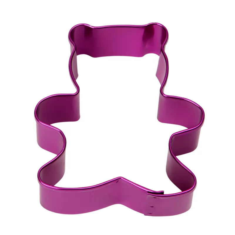 dexam-teddy-keks-ausstechform-7-5-cm-lila-aluminium-ausstecher-f-r-pl-tzchen-und image 1