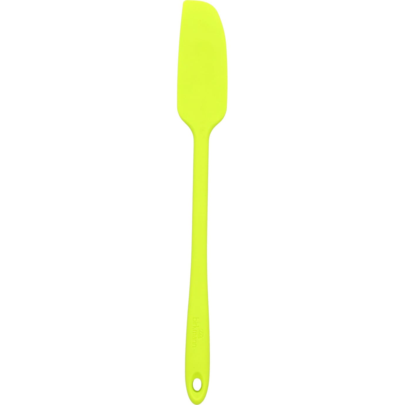 birkmann-teigschaber-schmal-lemon-green-silikon-teigschaber-mit-metallkern-hitze image 1