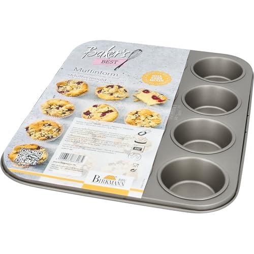 birkmann-baker-s-best-muffinform-12-mulden-7-cm-karbonstahl-mit-marken-antihaftb image 3