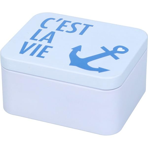 birkmann-geschenkbox-scandic-blue-wei-blech-dose-c-est-la-vie-12-10-6-2-cm-leben image 1