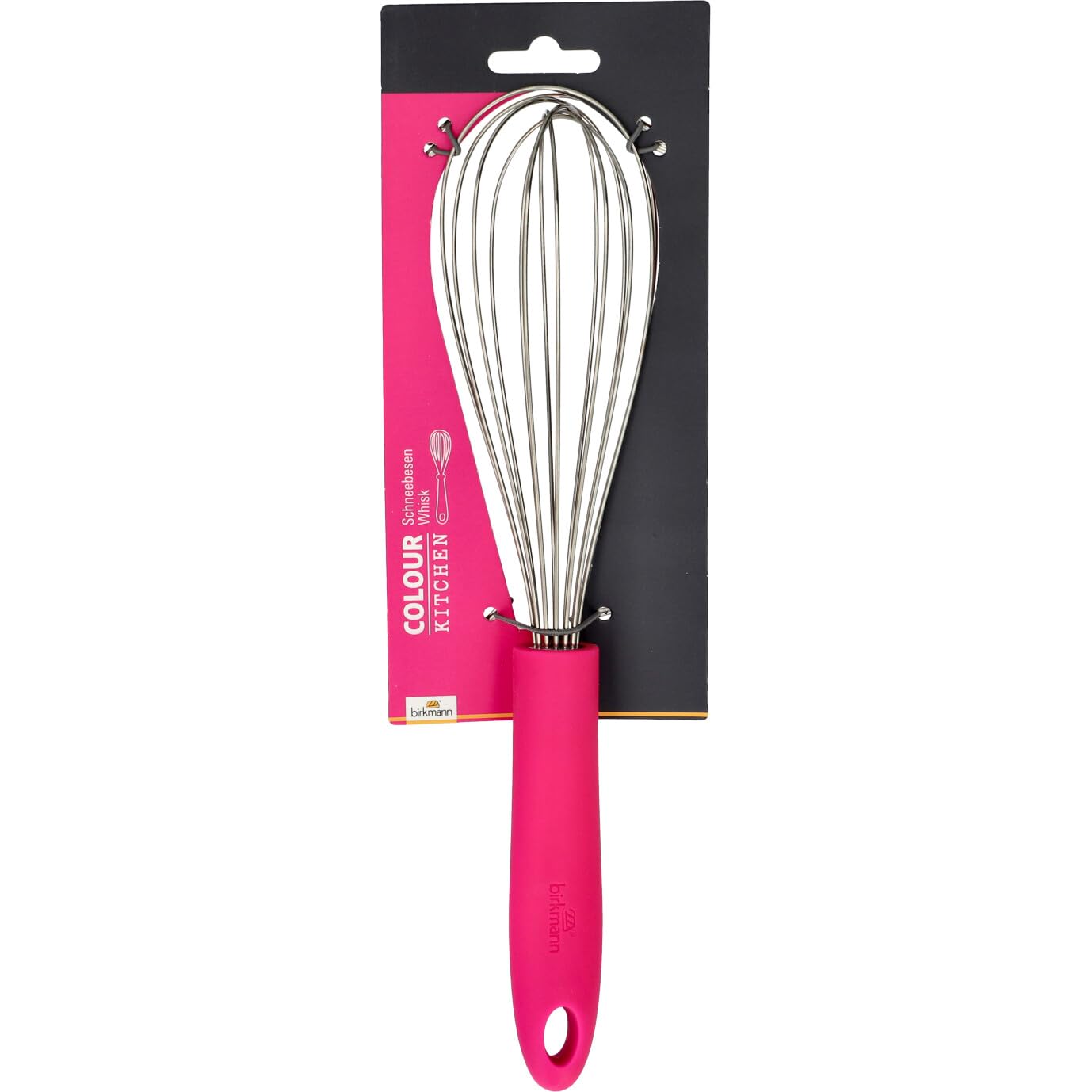 birkmann-schneebesen-electric-pink-29-cm-edelstahlkopf-mit-rutschfestem-silikong image 2