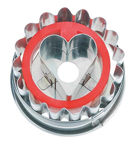 rbv-birkmann-easy-baking-linzer-set-mit-auswerfer-4-teilig-edelstahl-5-cm-rot-or image 5