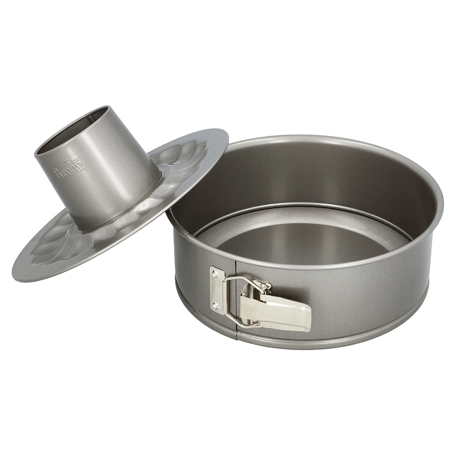 birkmann-baker-s-best-springform-886216-24-cm-mit-2-b-den-flach-rohrboden-antiha image 1