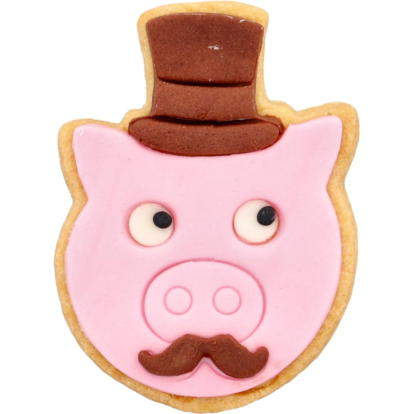 birkmann-pl-tzchenausstecher-schweinchen-mit-zylinder-edelstahl-ausstechform-mit image 3