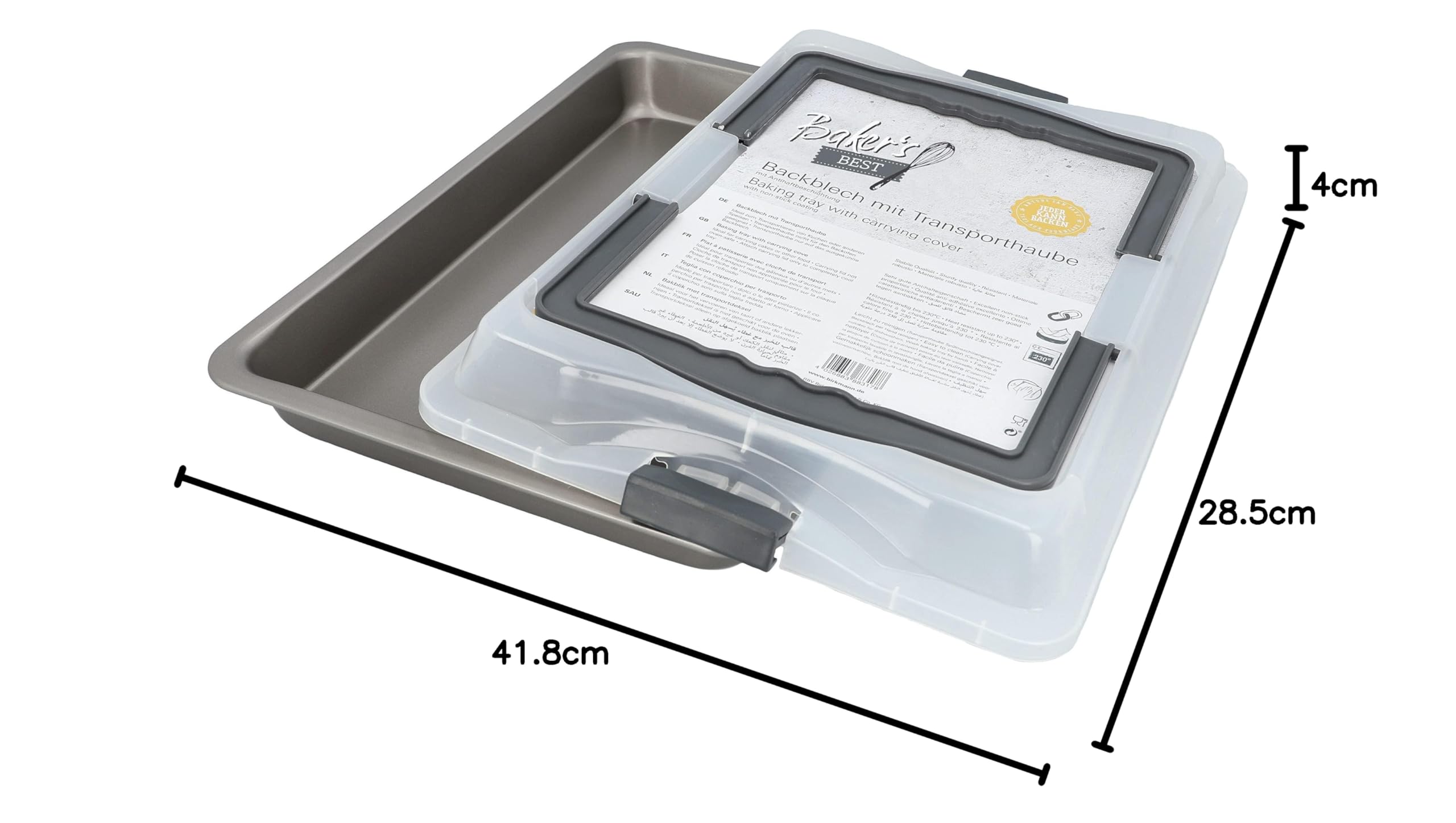 birkmann-bakers-best-886186-backblech-mit-transporthaube-41-8-x-28-7-cm-antihaft image 2