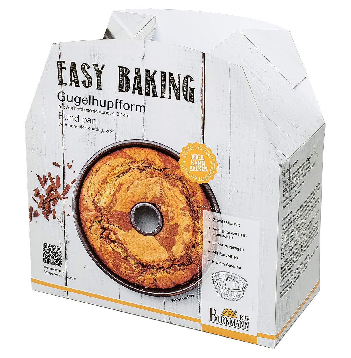 birkmann-easy-baking-gugelhupfform-22-cm-karbonstahl-backform-mit-antihaftbeschi image 2