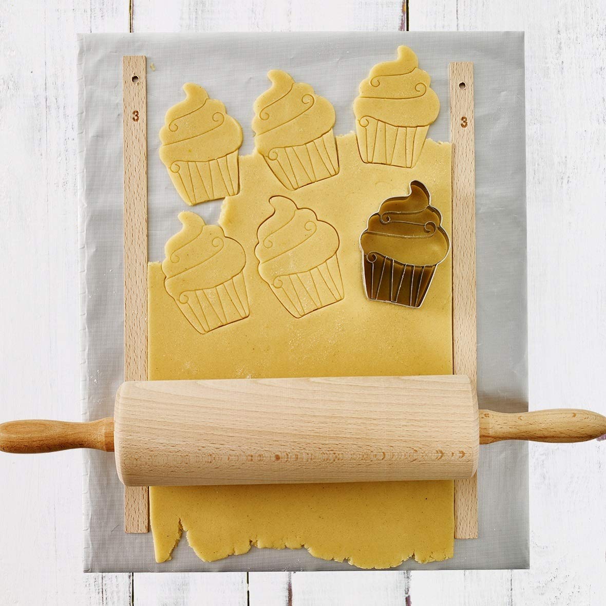 rbv-birkmann-easy-baking-back-und-ausrollmatte-33-x-40-cm-glasfasergewebe-mit-si image 1