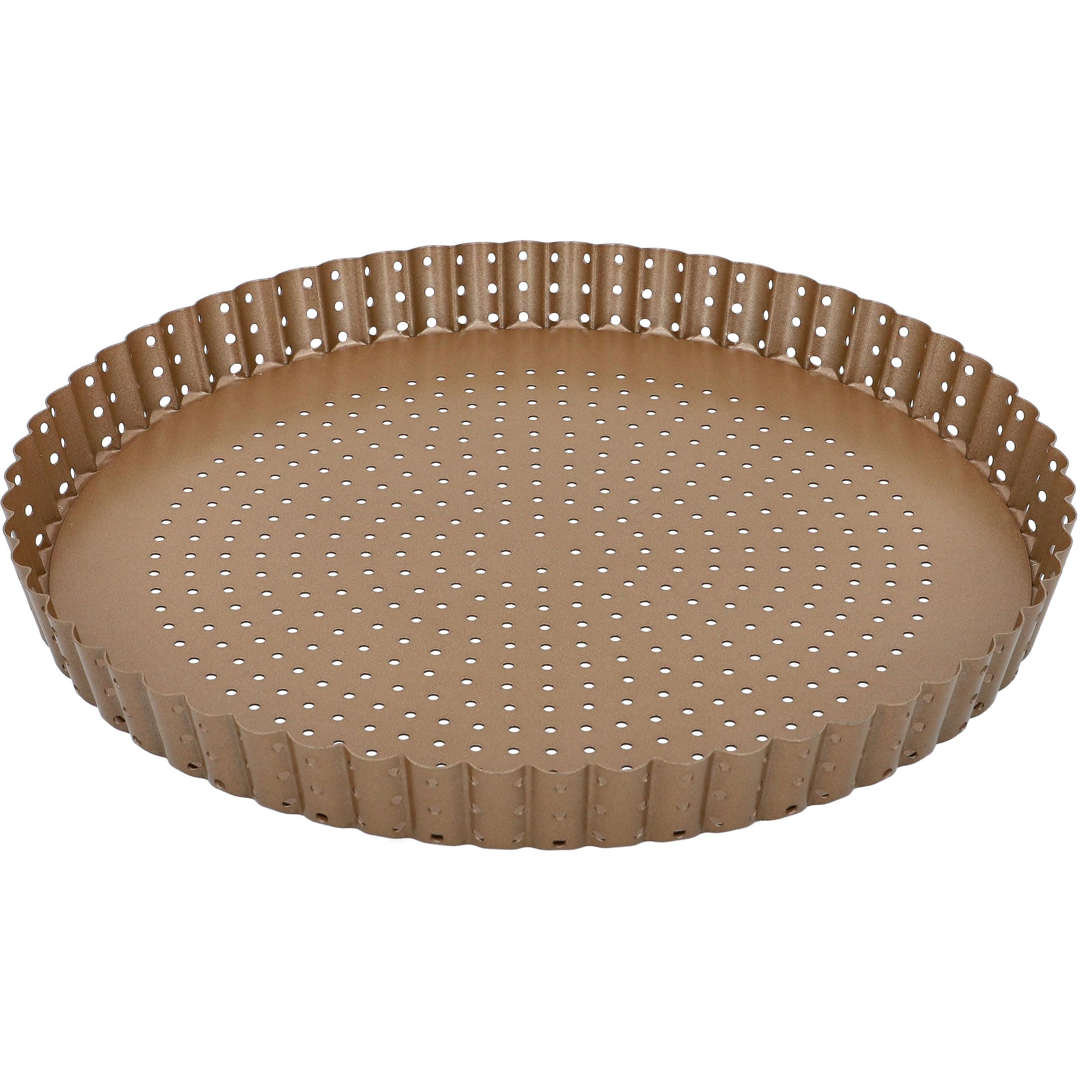 birkmann-laib-seele-tarteform-mit-hebeboden-perforiert-karbonstahl-30-cm-bronzef image 2