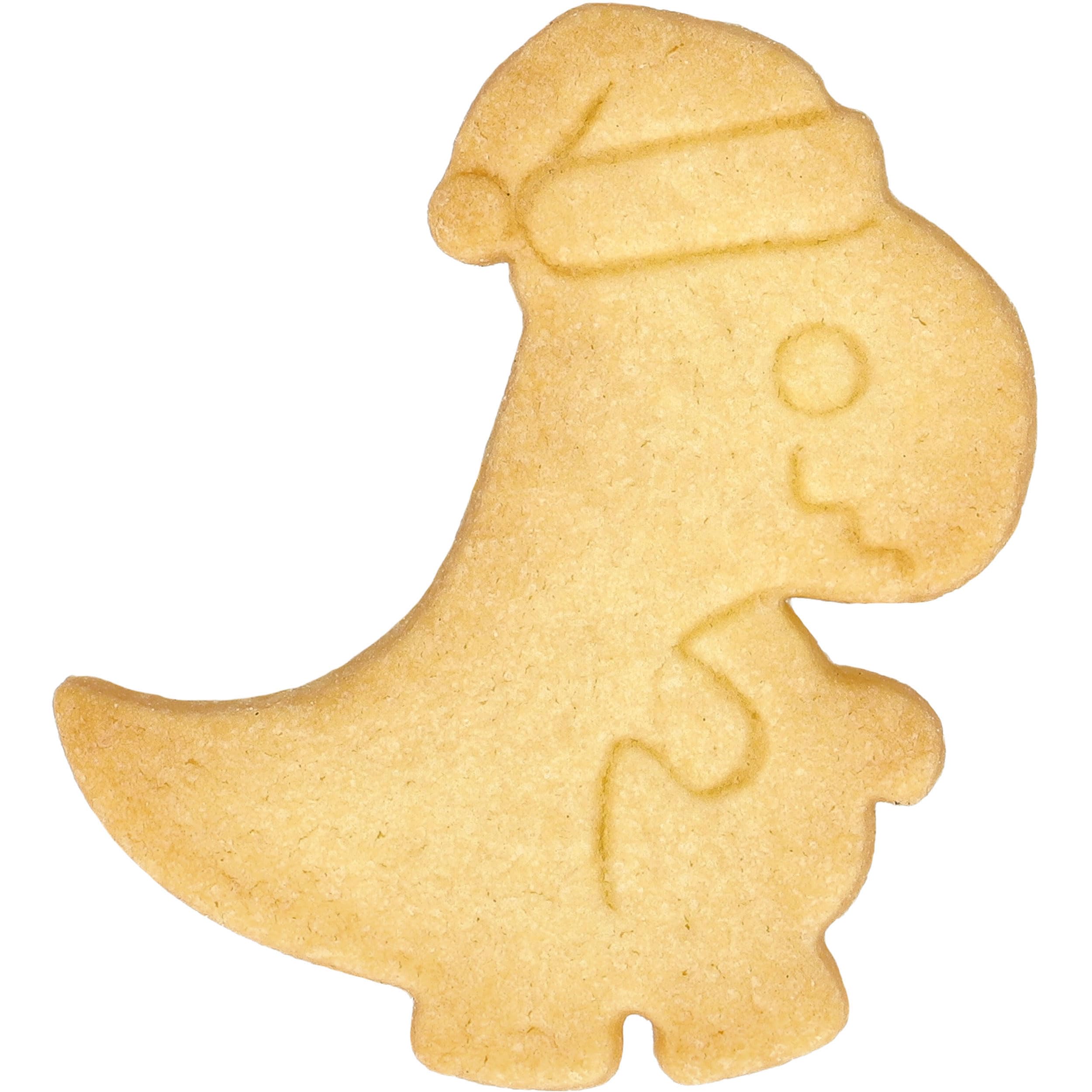 birkmann-ausstechform-weihnachtsdinosaurier-8-cm-edelstahl-rostfrei-pl-tzchenfor image 2