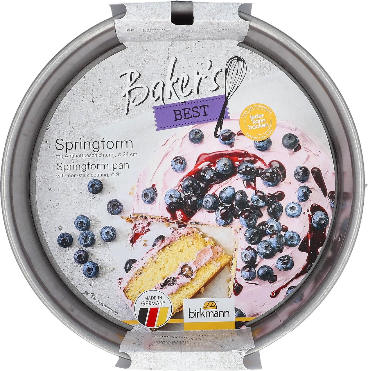 birkmann-baker-s-best-springform-24-cm-runde-backform-aus-karbonstahl-mit-antiha image 2