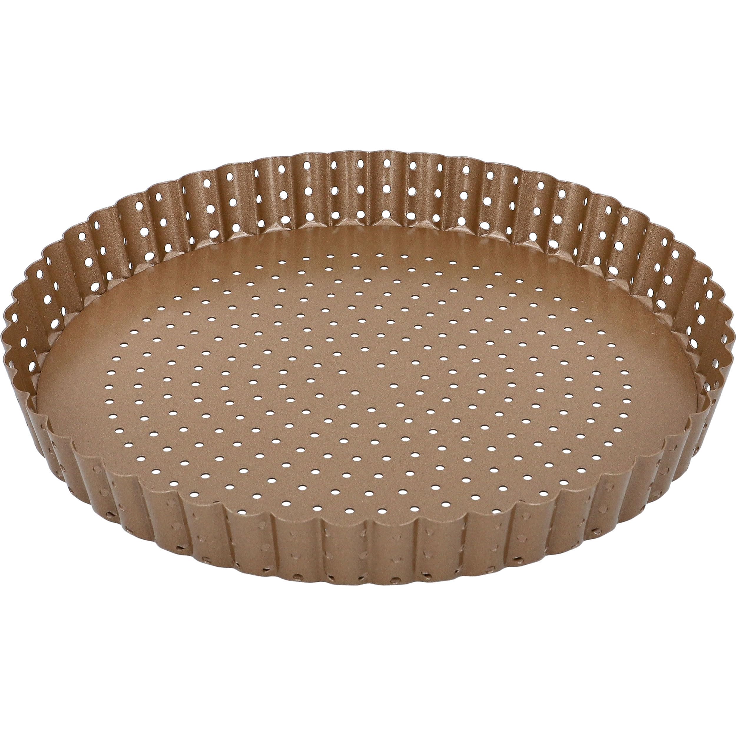 birkmann-laib-seele-quiche-tarteform-perforiert-210554-25-cm-karbonstahl-bronze- image 2