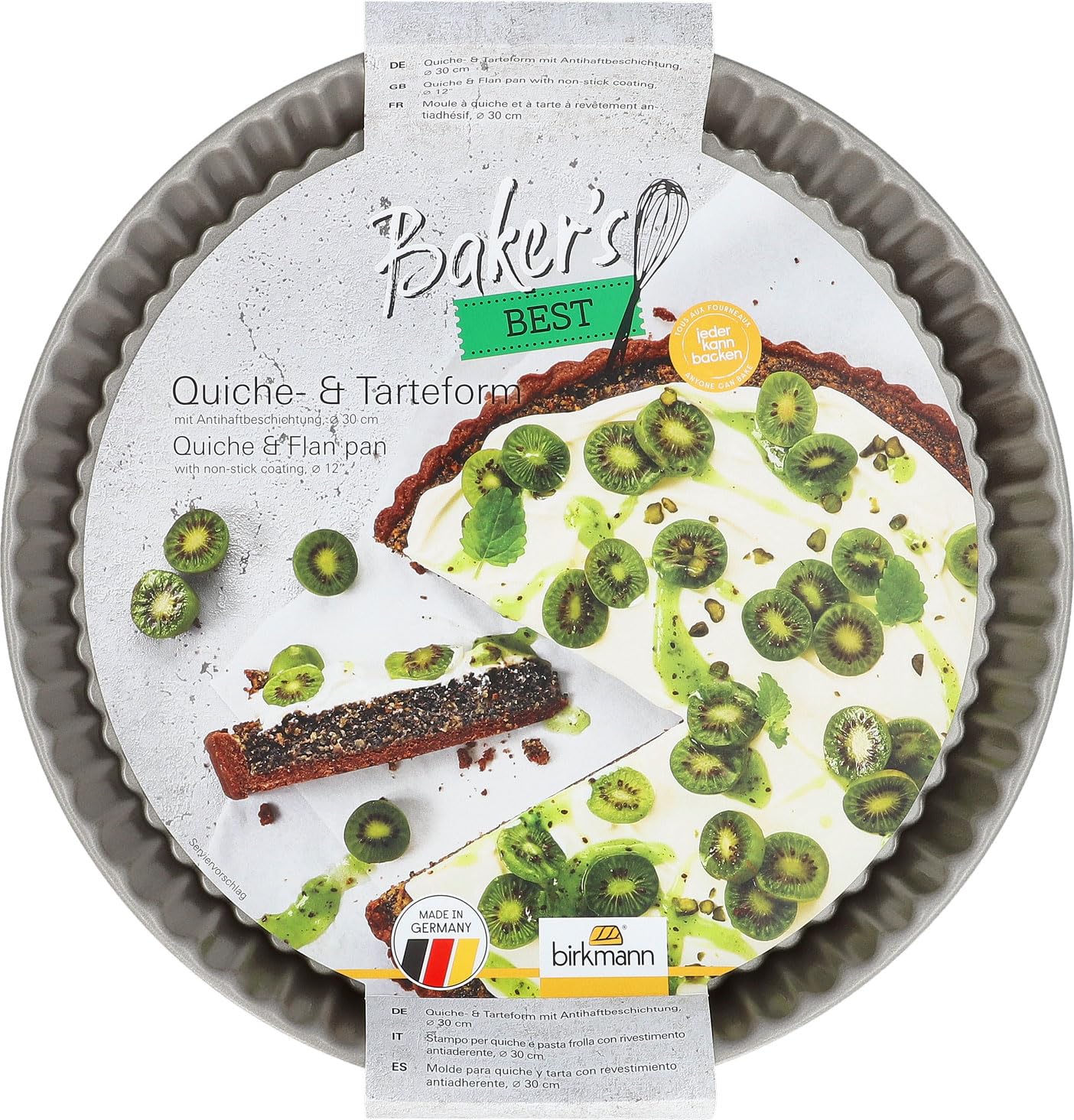 birkmann-baker-s-best-quiche-tarteform-30-cm-karbonstahl-gewellter-rand-antihaft image 2