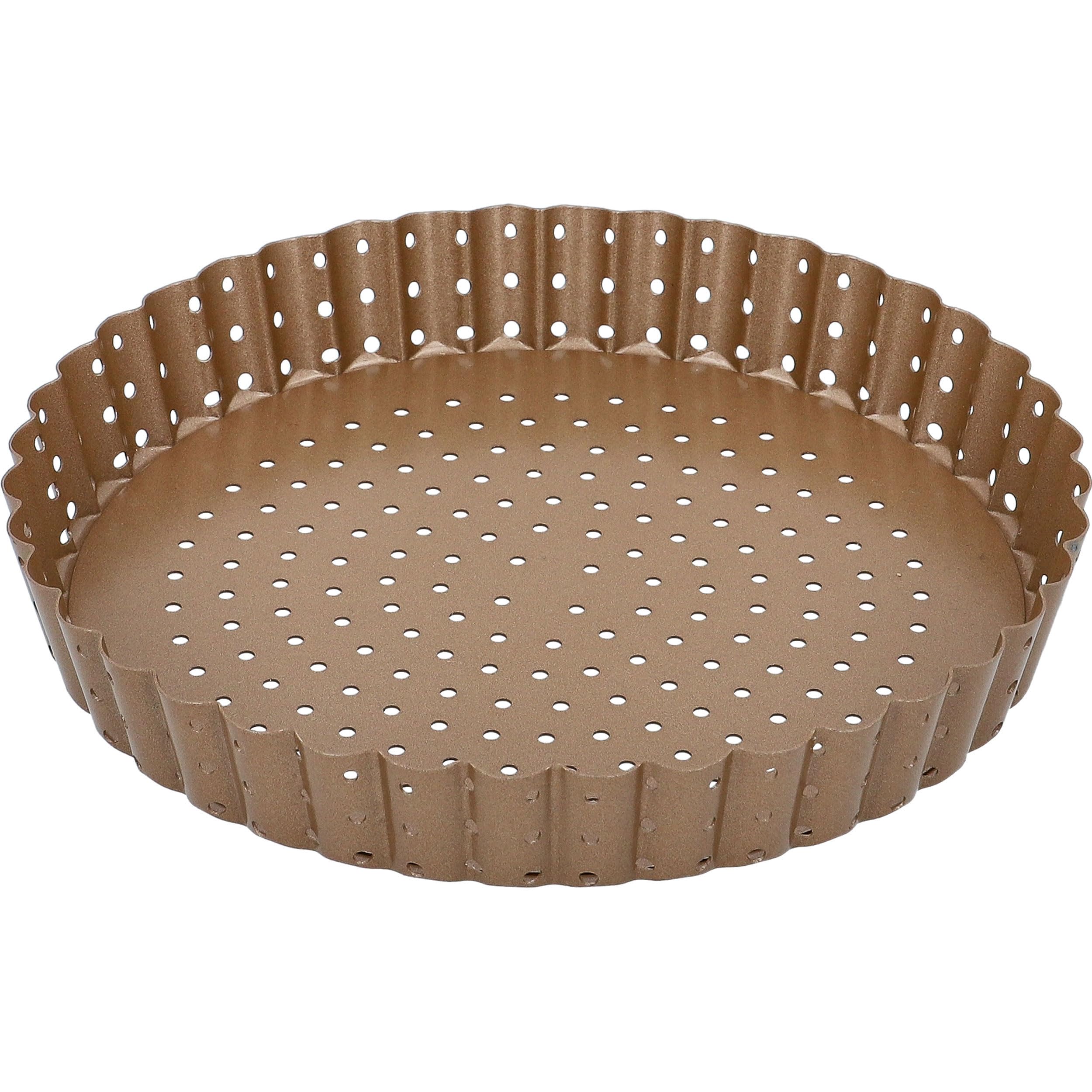 birkmann-laib-seele-quiche-tarte-pizzaform-perforiert-20-cm-karbonstahl-bronze-m image 2