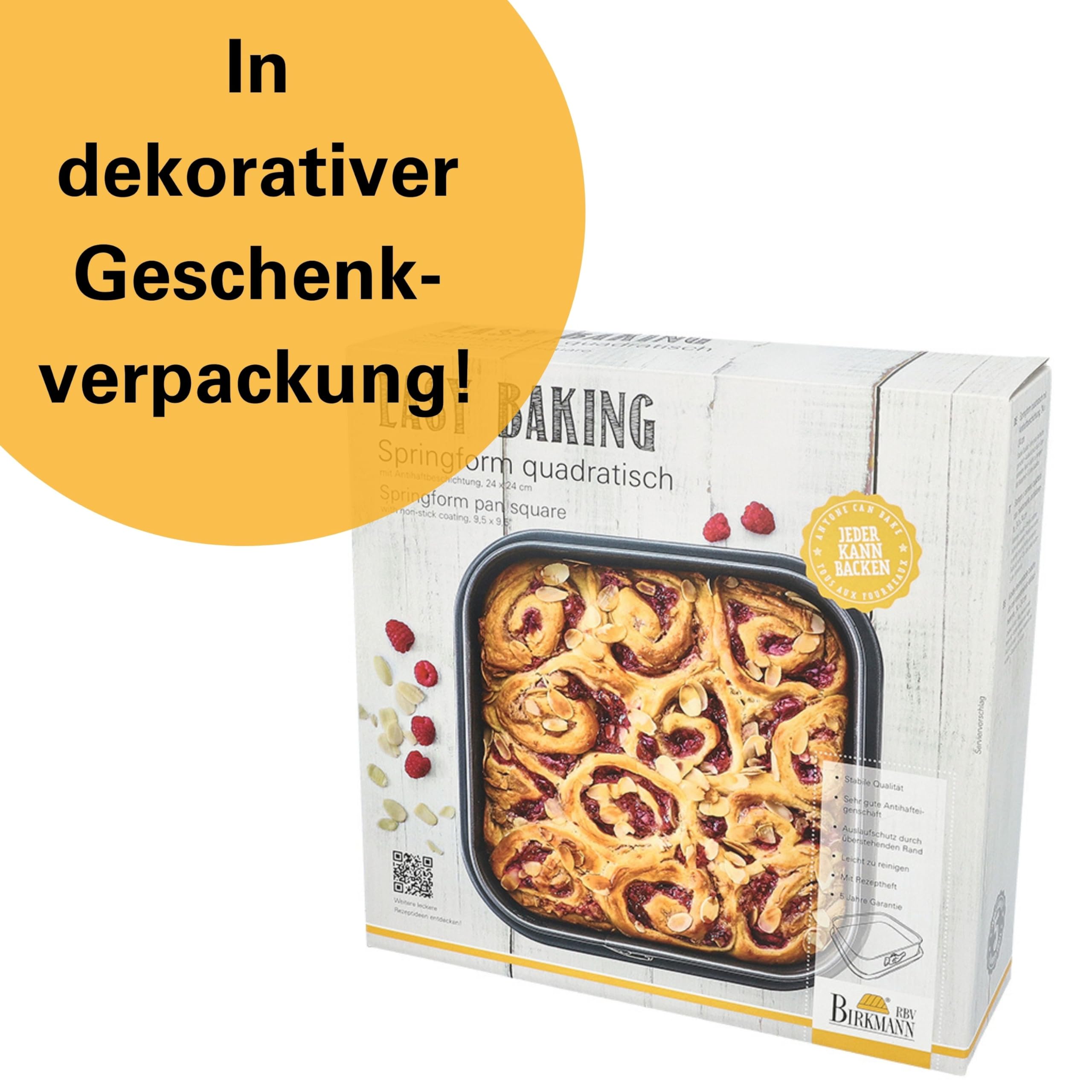 birkmann-easy-baking-springform-quadratisch-24-x-24-cm-eckige-backform-aus-karbo image 6
