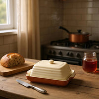 dexam-porto-terrakotta-rippen-butterdish-handglasiert-mikrowellen-ofengeeignet-s image 2