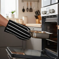 rushbrookes-butchers-stripe-ofenhandschuh-gauntlet-slate-grey-made-in-uk-100-bau image 2