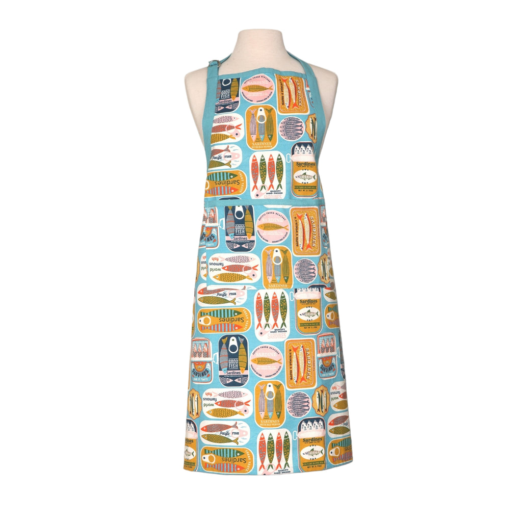 dexam-sardines-erwachsenen-sch-rze-blau-verstellbare-k-chensch-rze-mit-tasche-au image 1