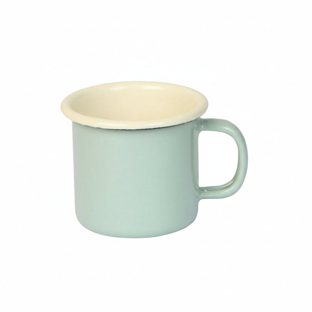 dexam-vintage-home-enamel-espresso-mug-emaille-espressotasse-150-ml-sage image 1